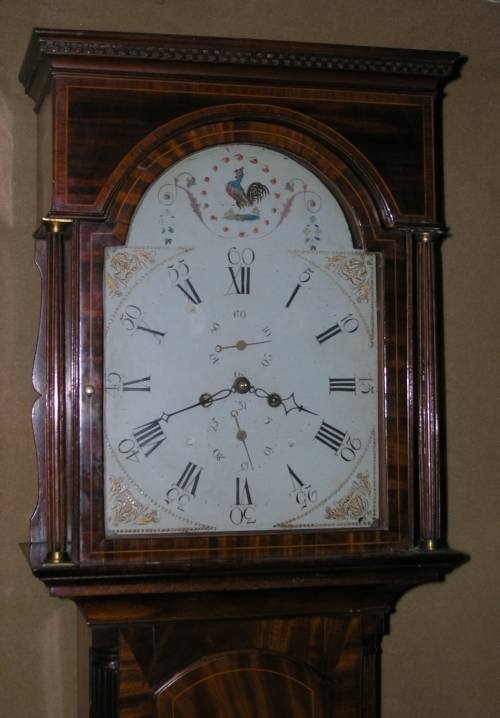 fig 1. George III Mahogany 8 Day Longcase Clock